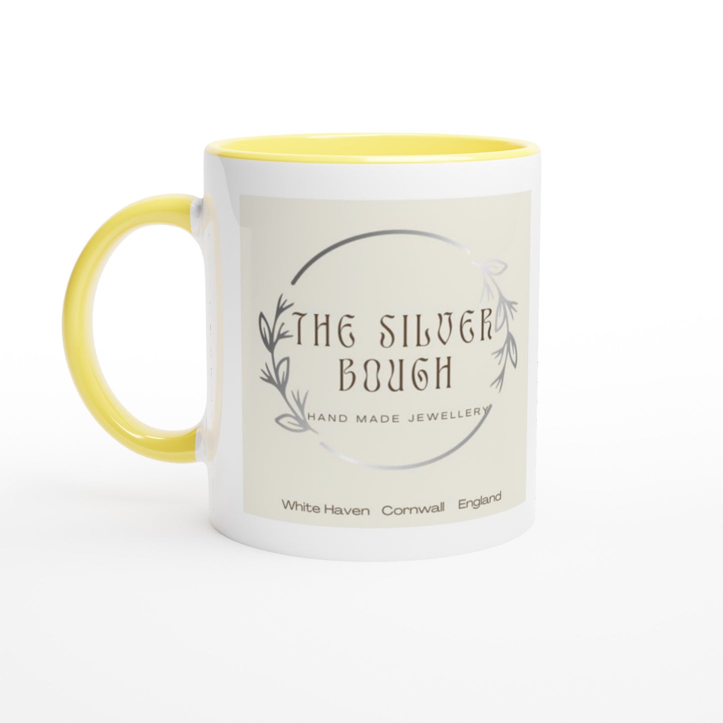 The Silver Bough White 11oz Ceramic Mug with Colour Inside