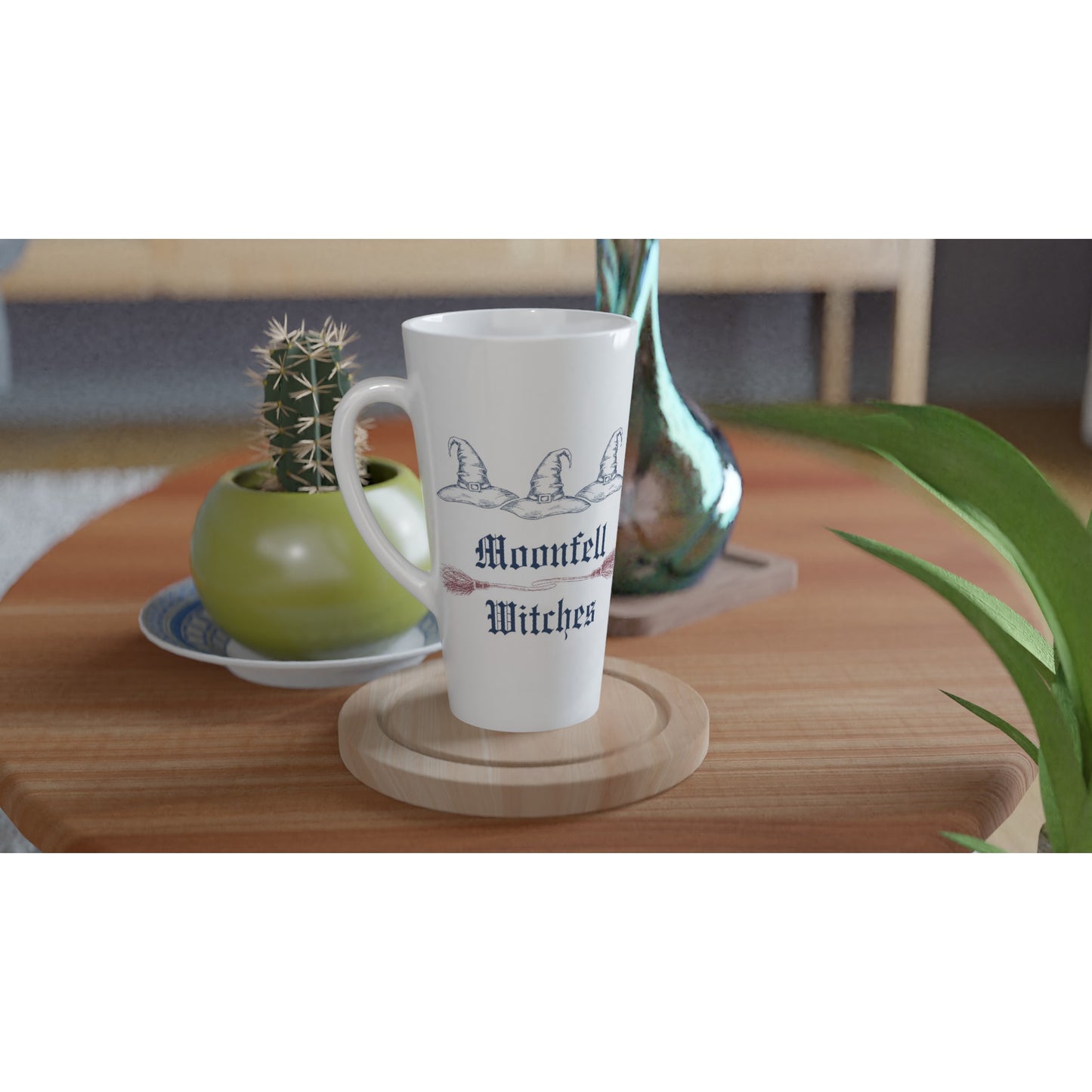 Moonfell Witches White Latte 17oz Ceramic Mug