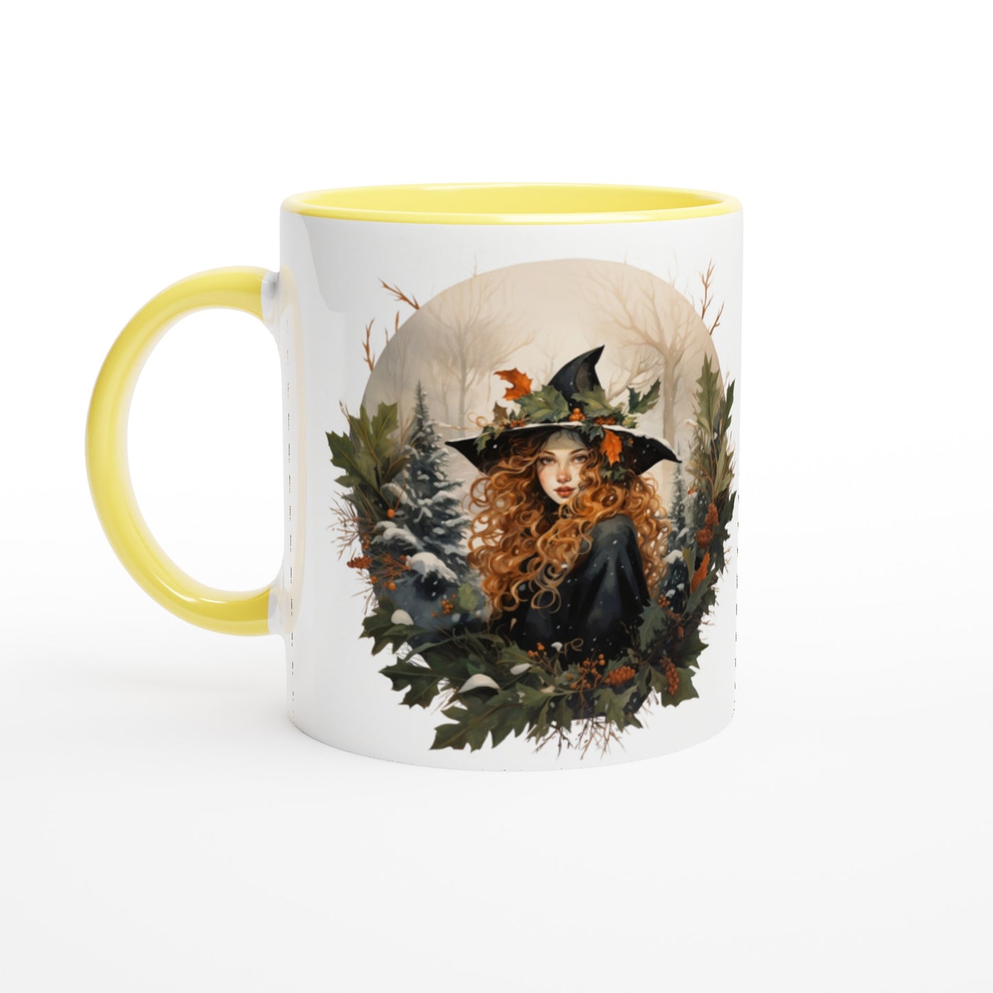 Witchmas White 11oz Ceramic Mug with Color Inside