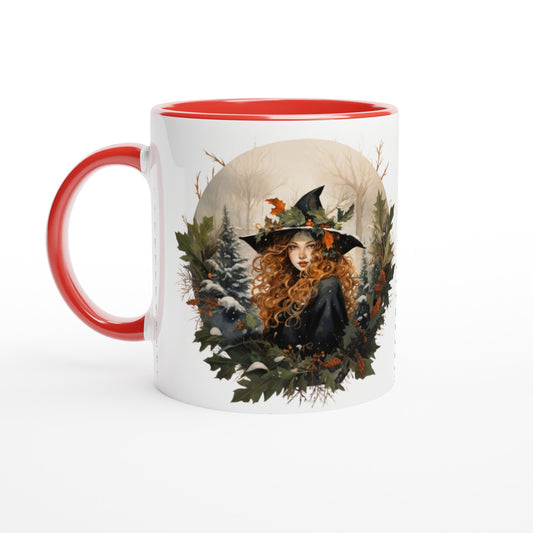 Witchmas mug with coloured interior