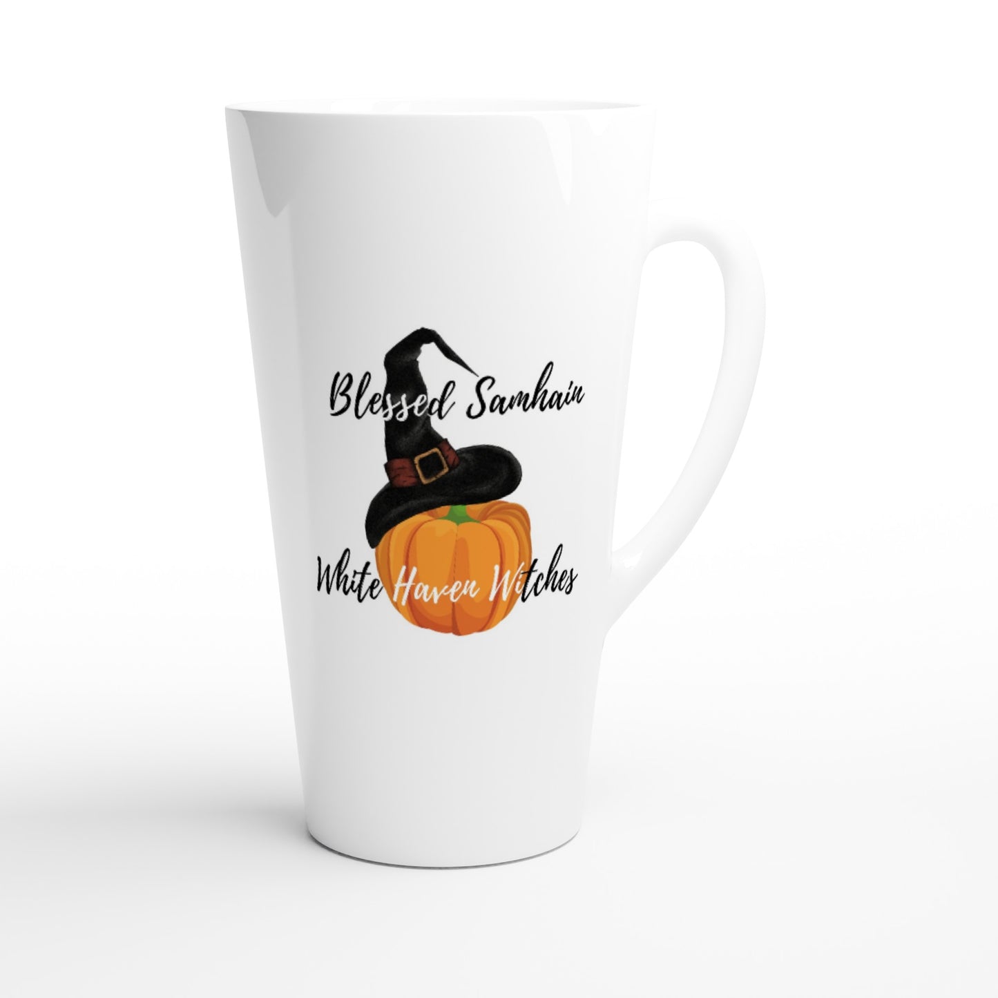 Blessed Smahin White Haven Witches latte mug