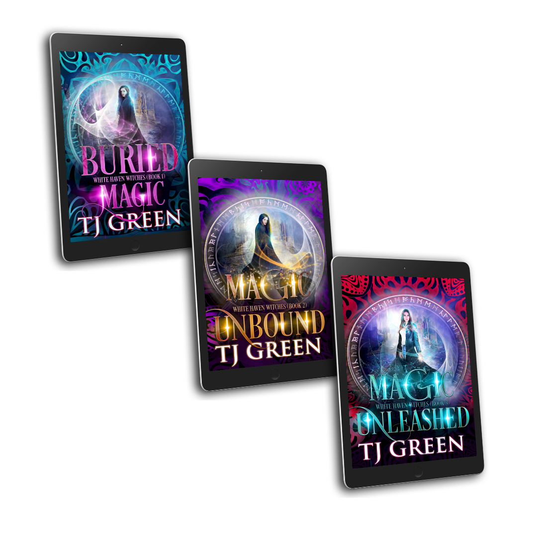 Buried Magic, Magic Unbound, Magic Unleashed, urban fantasy, grimoires, paranormal mystery, magic