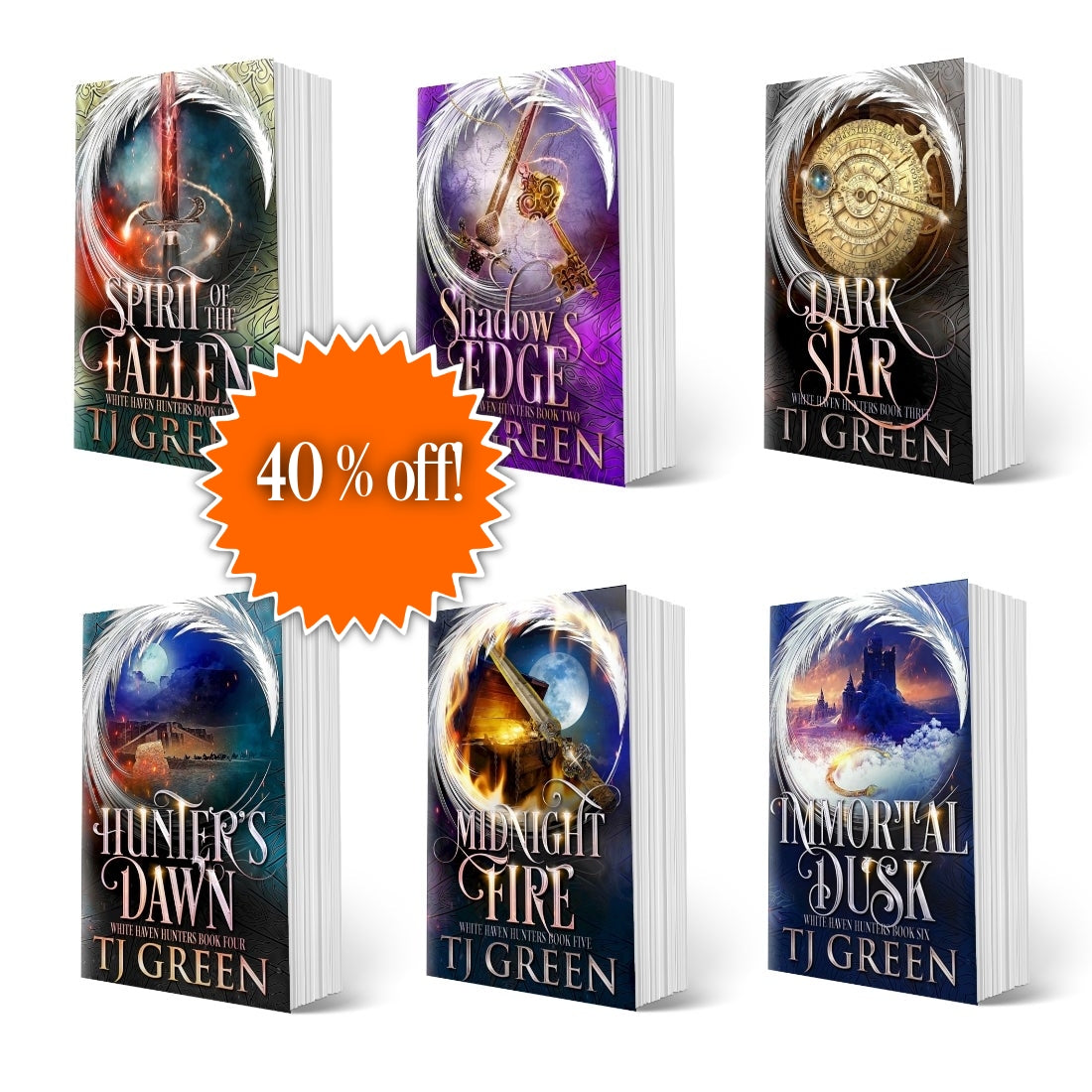 White Haven Hunters Books 1 -6 Ppaerback bundle