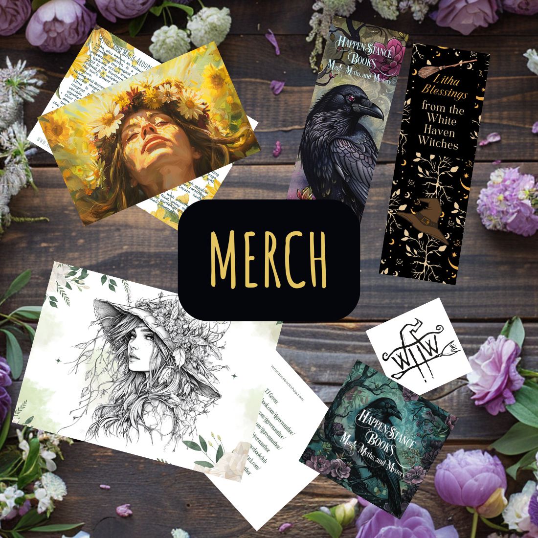 Buried Magic, Magic Unbound, paranormal mystery, urban fantasy, bookmarks, merchandise White Haven Witches