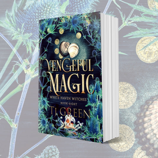Vengeful Magic, White Haven Witches. Witchcraft, magic, paranormal mystery, urban fantasy, supernatural thriller, occult fiction. Pirates, lost treasure.