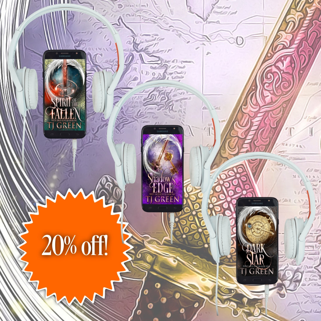 Audiobook paranormal mystery, supernatural suspense, urban fantasy, English banter, action and adventure, alchemy