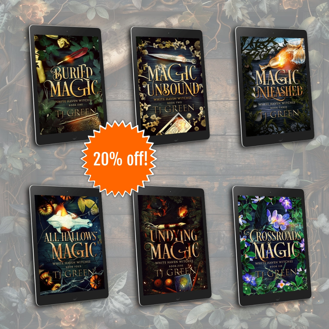 Six Book Bundle Welcome to White Haven. Paranormal Mysteries, magic, witchcraft, urban fantasy, witch fiction set in Cornwall