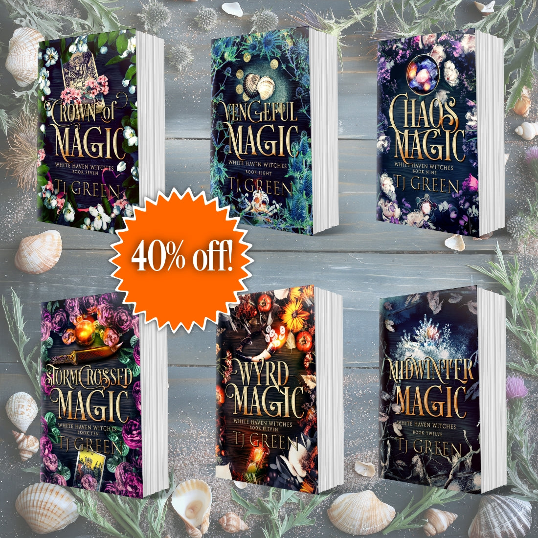 White Haven Witches Books paperback bundle White Haven Witches, paranormal mysteries, magic, witchcraft, urban fantasy, supernatural, magical realism.