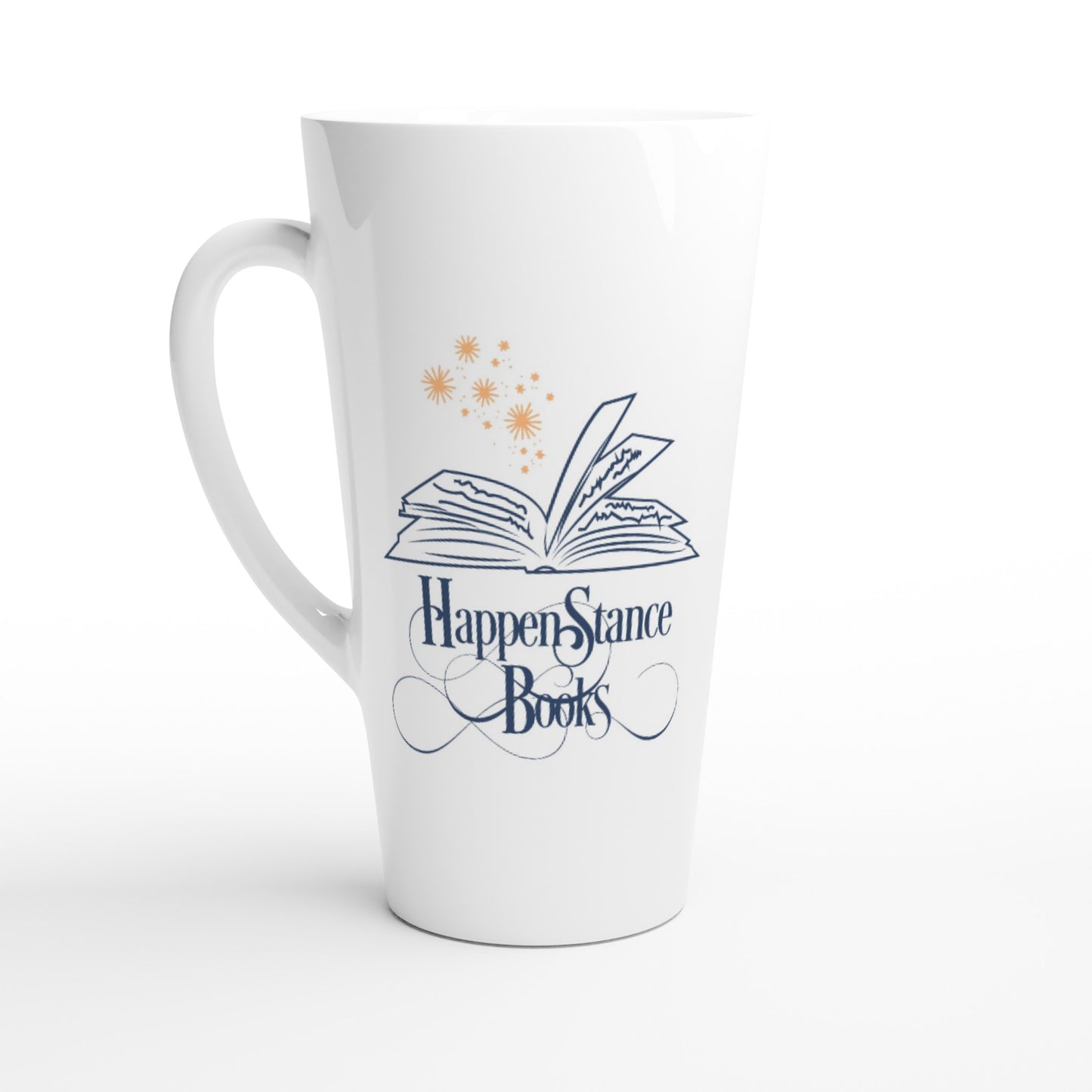 Happenstance Books White Latte 17oz Ceramic Mug