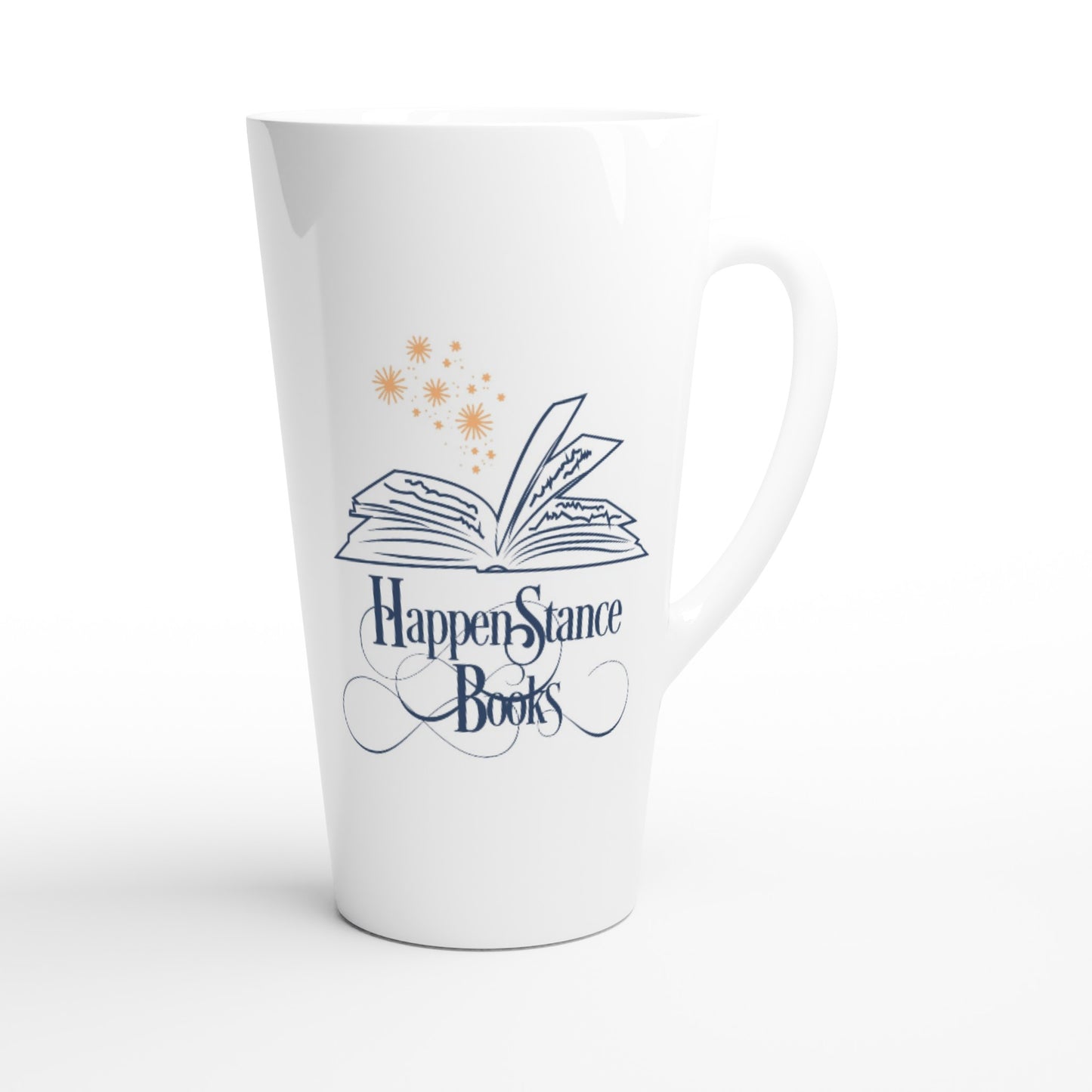 Happenstance Books White Latte 17oz Ceramic Mug