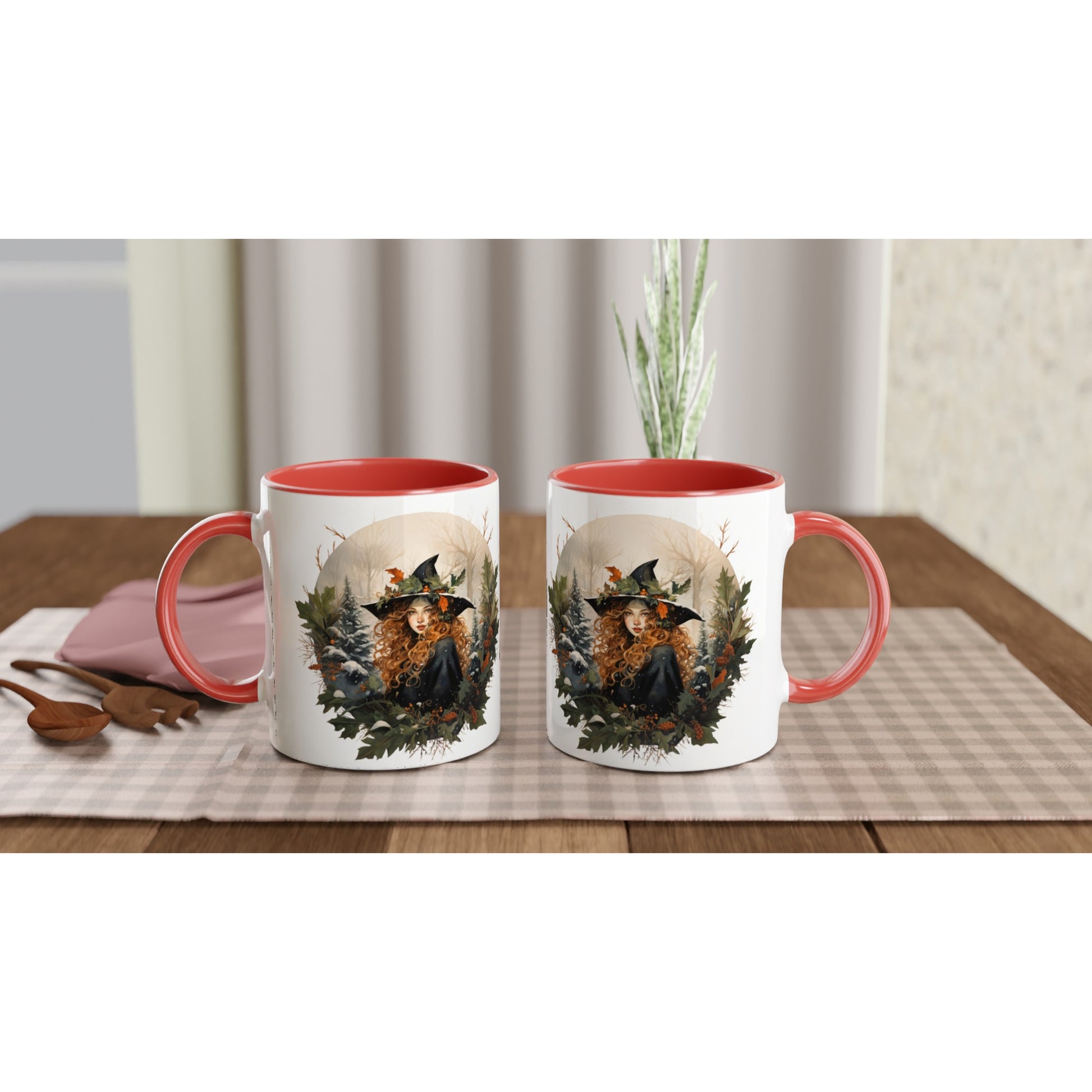 Witchmas mug with coloured interior