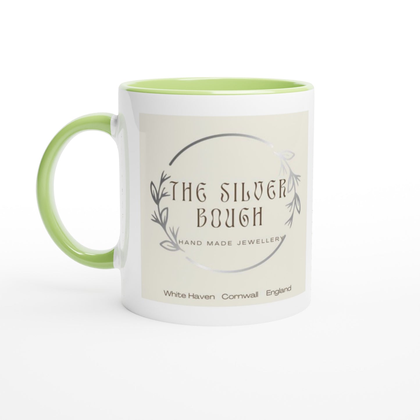 The Silver Bough White 11oz Ceramic Mug with Colour Inside