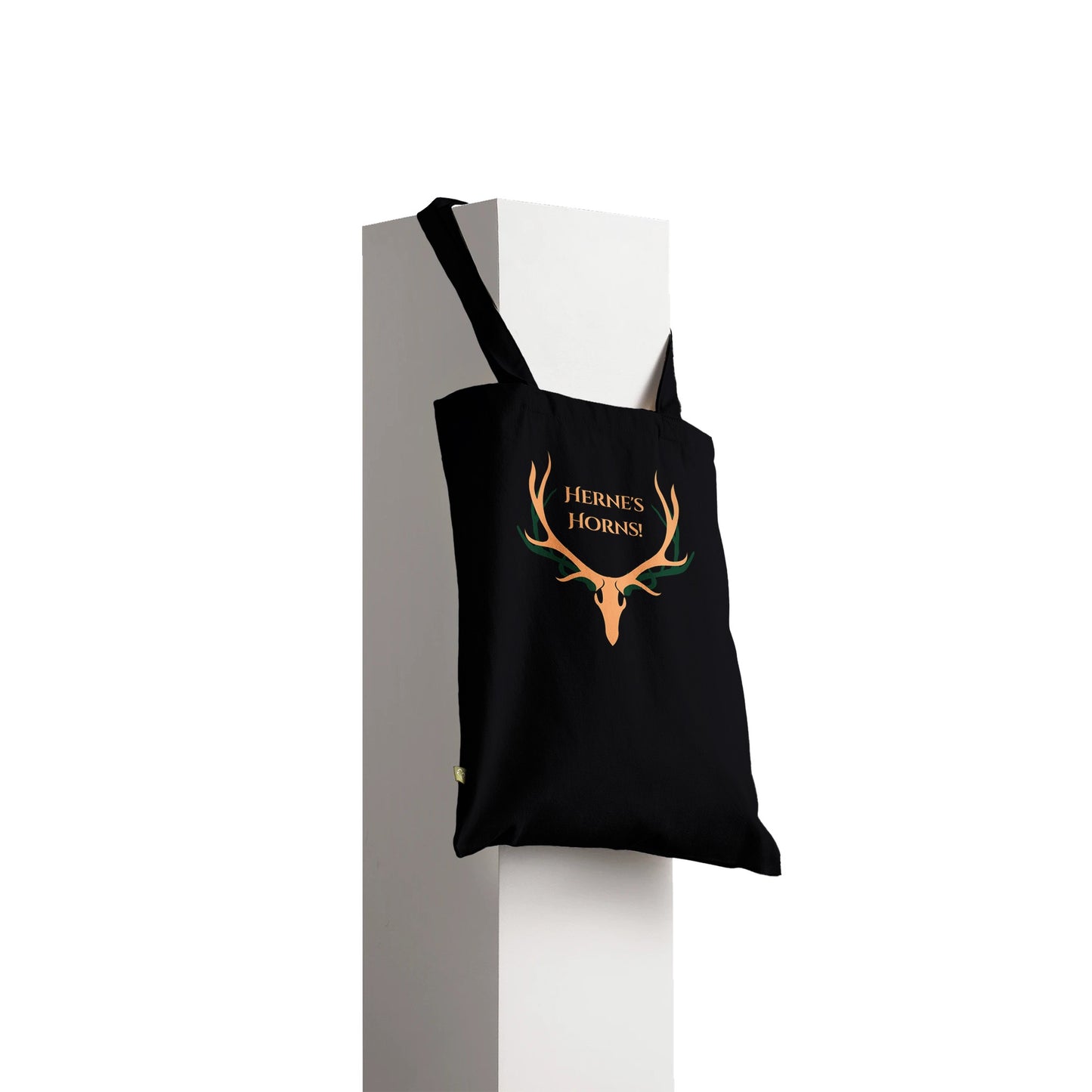 Herne's Horns Black Premium Tote Bag