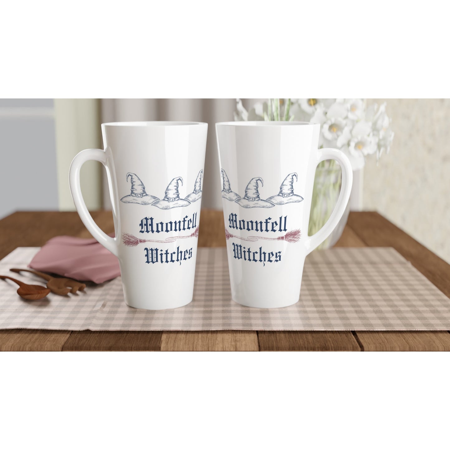 Moonfell Witches White Latte 17oz Ceramic Mug