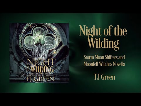 Night of the Wilding cover of London cityscape through a broken gothic window, water pouring through it. Urban  fantasy series with shifters and witches and paranormal creatures.