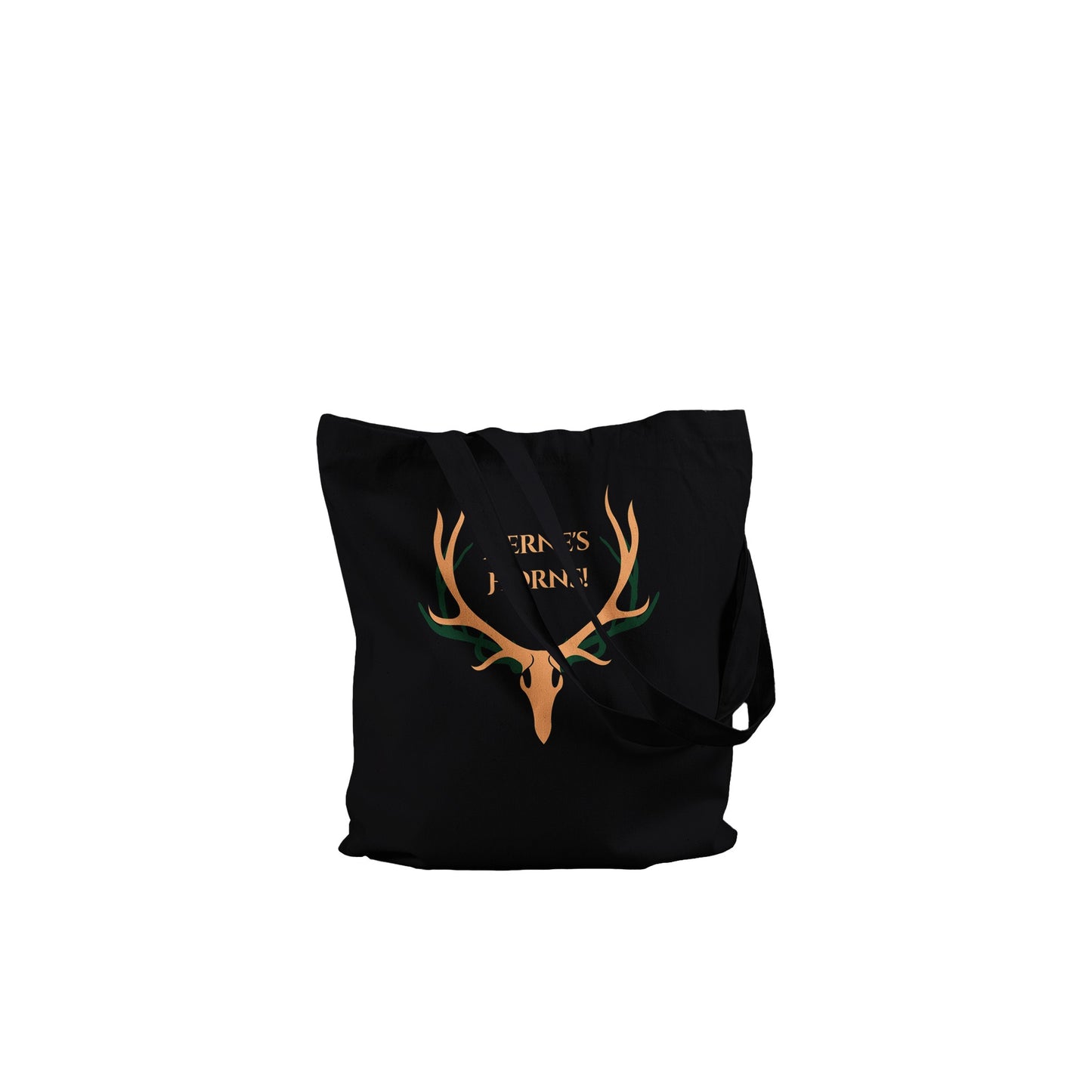 Herne's Horns Black Premium Tote Bag