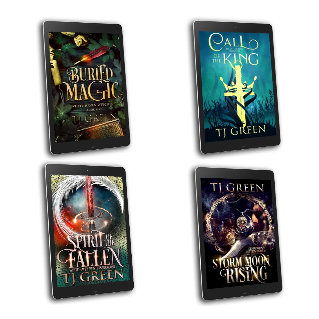 Four series starters. Paranormal mysteries, urban fantasy, YA Arthurian fantasy, Shifters, magic, action-packed books