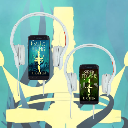 Rise of the King audiobook bundle, Arthurian fantasy, action, adventure, young adult adult fantasy, mythical creatures.