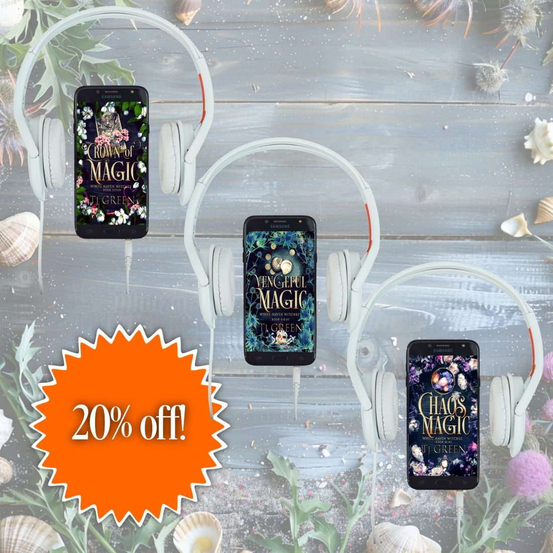 White Haven Witches Books 7 -9 Audiobooks. Urban fantasy, paranormal mystery, fantasy, supernatural, witchcraft, Cornish myths and legends, 