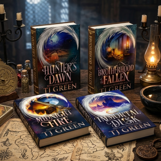 Four fantasy books by T.J.