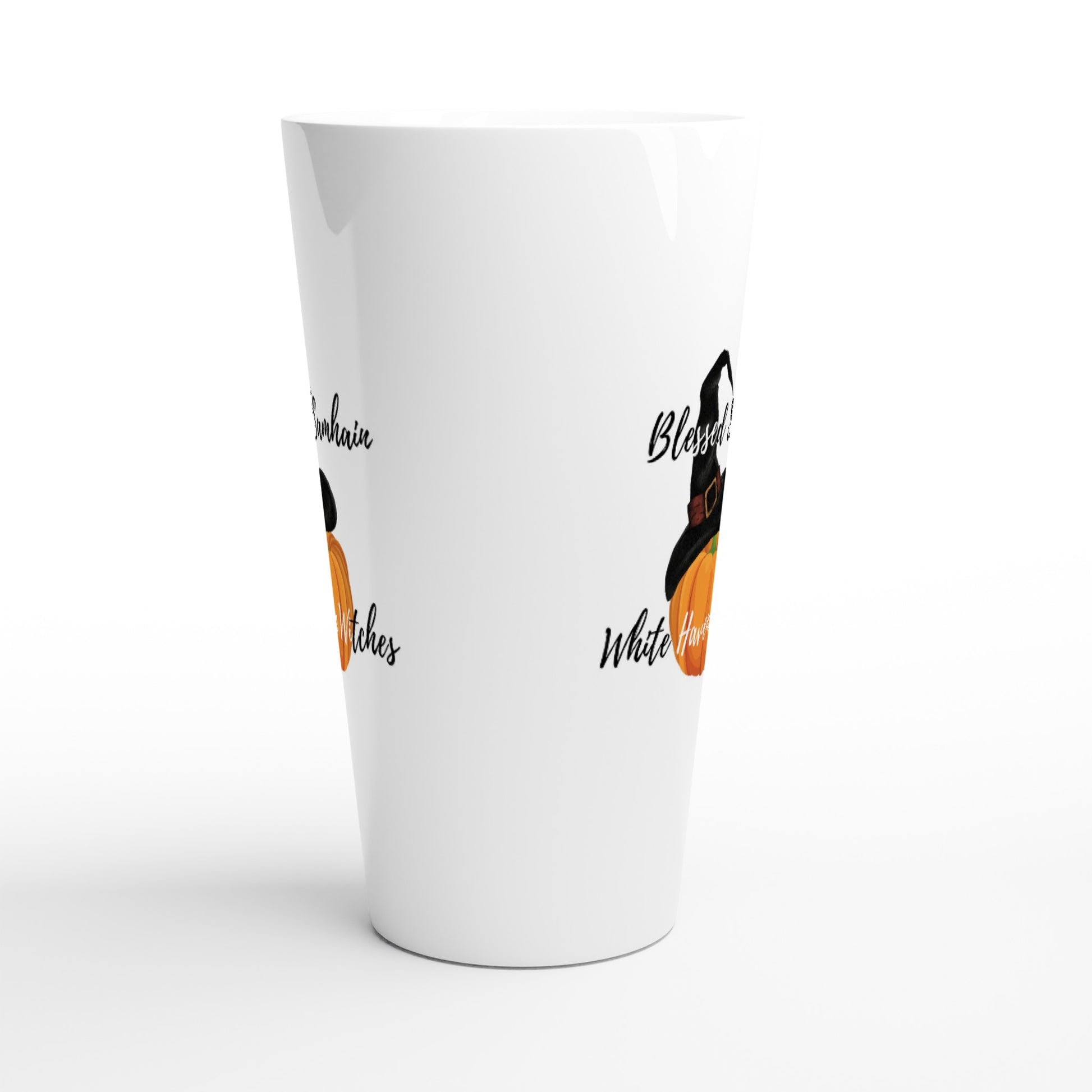 Blessed Smahin White Haven Witches latte mug