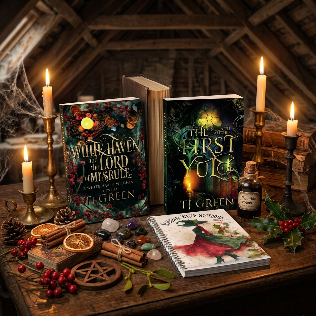 A Magical Yuletide Bundle: Two Witchy Novellas + Seasonal Notebook